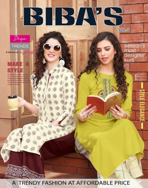 Diya Trends Bibas Vol 7 by Kajal Style Kurti with Palazzo Pant Wholesale Catalog 14 Pcs 1 510x646 - Diya Trends Biba’s Vol 7 by Kajal Style Kurti with Palazzo Pant Wholesale Catalog 14 Pcs