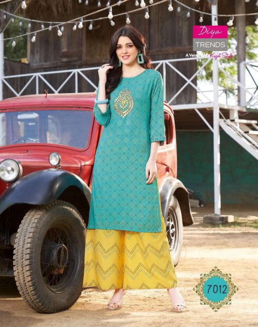 Diya Trends Bibas Vol 7 by Kajal Style Kurti with Palazzo Pant Wholesale Catalog 14 Pcs 11 510x646 - Diya Trends Biba’s Vol 7 by Kajal Style Kurti with Palazzo Pant Wholesale Catalog 14 Pcs