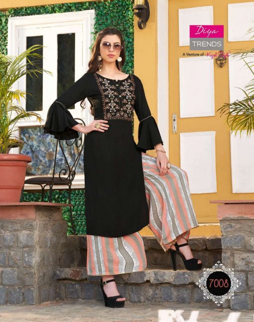 Diya Trends Bibas Vol 7 by Kajal Style Kurti with Palazzo Pant Wholesale Catalog 14 Pcs 12 510x646 - Diya Trends Biba’s Vol 7 by Kajal Style Kurti with Palazzo Pant Wholesale Catalog 14 Pcs