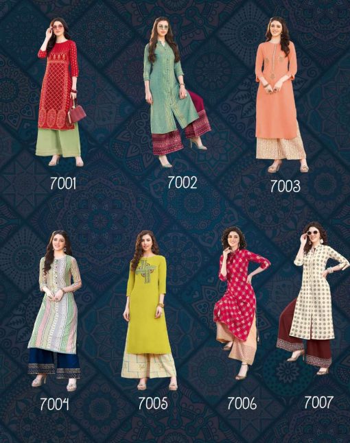 Diya Trends Bibas Vol 7 by Kajal Style Kurti with Palazzo Pant Wholesale Catalog 14 Pcs 16 510x646 - Diya Trends Biba’s Vol 7 by Kajal Style Kurti with Palazzo Pant Wholesale Catalog 14 Pcs