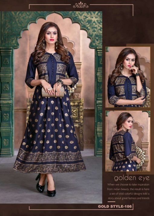 Gold Style Kurti Wholesale Catalog 8 Pcs 3 510x714 - Gold Style Kurti Wholesale Catalog 8 Pcs