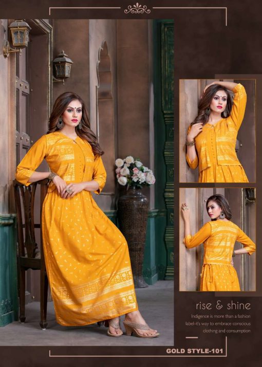 Gold Style Kurti Wholesale Catalog 8 Pcs 7 510x714 - Gold Style Kurti Wholesale Catalog 8 Pcs