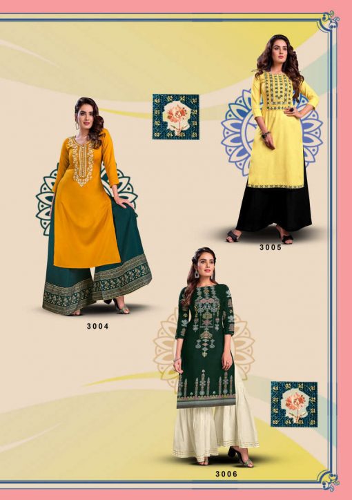 Kajal Style Fashion Galaxy Vol 3 Kurti with Palazzo Sharara Wholesale Catalog 6 Pcs 10 510x724 - Kajal Style Fashion Galaxy Vol 3 Kurti with Palazzo Sharara Wholesale Catalog 6 Pcs