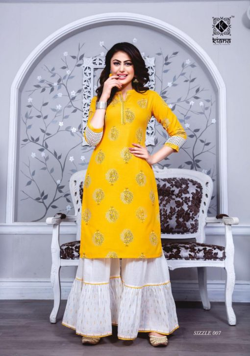 Kiana Sizzle Kurti with Sharara Wholesale Catalog 8 Pcs 12 510x725 - Kiana Sizzle Kurti with Sharara Wholesale Catalog 8 Pcs