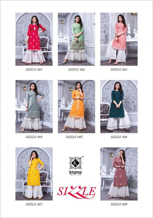 Kiana Sizzle Kurti with Sharara Wholesale Catalog 8 Pcs 15 510x725 - Kiana Sizzle Kurti with Sharara Wholesale Catalog 8 Pcs