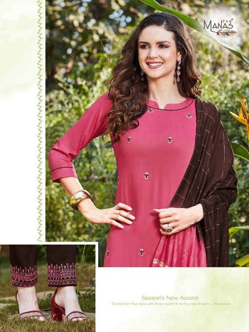 Manas Delight Kurti with Dupatta Bottom Wholesale Catalog 6 Pcs 10 510x680 - Manas Delight Kurti with Dupatta Bottom Wholesale Catalog 6 Pcs