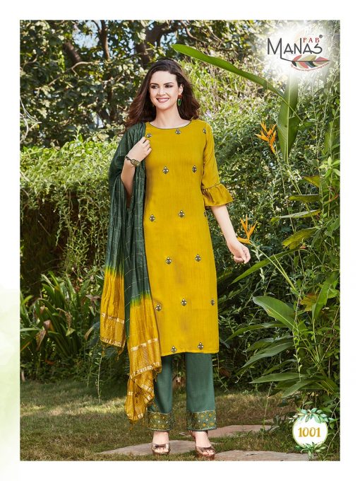 Manas Delight Kurti with Dupatta Bottom Wholesale Catalog 6 Pcs 2 510x680 - Manas Delight Kurti with Dupatta Bottom Wholesale Catalog 6 Pcs