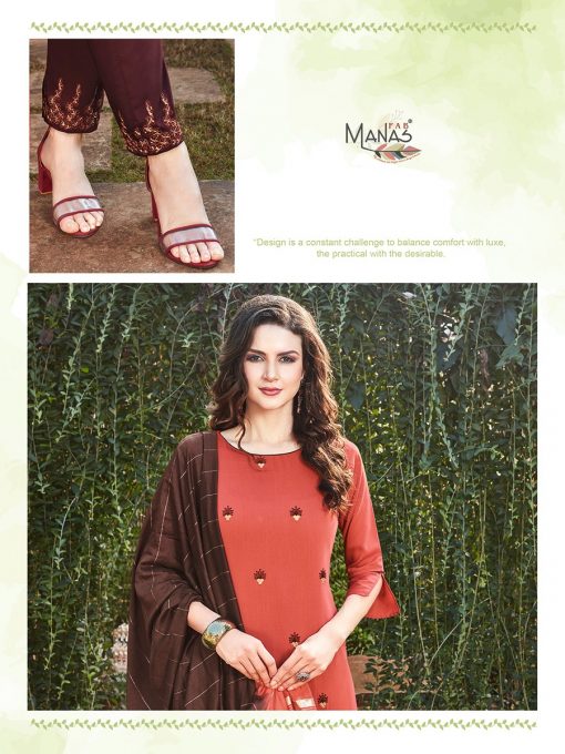 Manas Delight Kurti with Dupatta Bottom Wholesale Catalog 6 Pcs 7 510x680 - Manas Delight Kurti with Dupatta Bottom Wholesale Catalog 6 Pcs