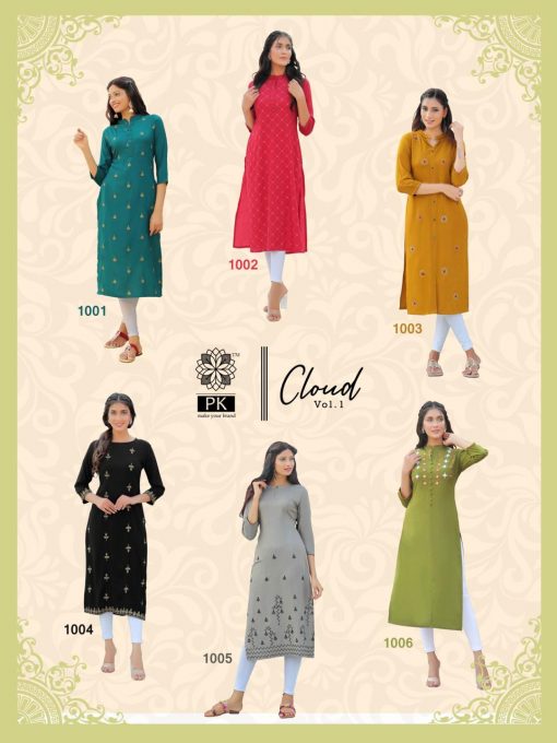 Pk Fashion Cloud Vol 1 Kurti Wholesale Catalog 6 Pcs 10 510x680 - Pk Fashion Cloud Vol 1 Kurti Wholesale Catalog 6 Pcs