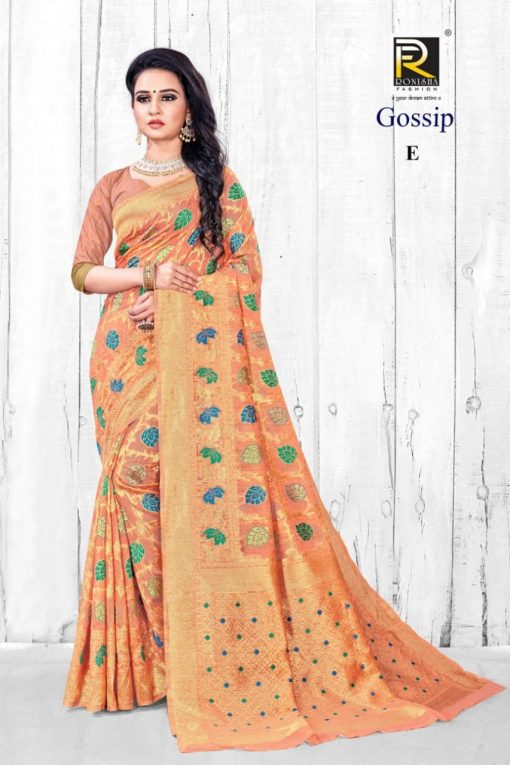 Ranjna Gossip Saree Sari Wholesale Catalog 6 Pcs 3 510x765 - Ranjna Gossip Saree Sari Wholesale Catalog 6 Pcs