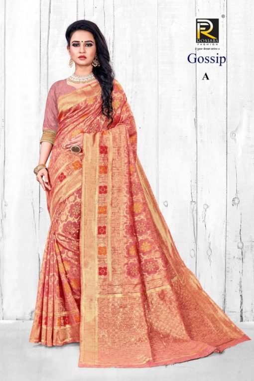 Ranjna Gossip Saree Sari Wholesale Catalog 6 Pcs 5 510x765 - Ranjna Gossip Saree Sari Wholesale Catalog 6 Pcs