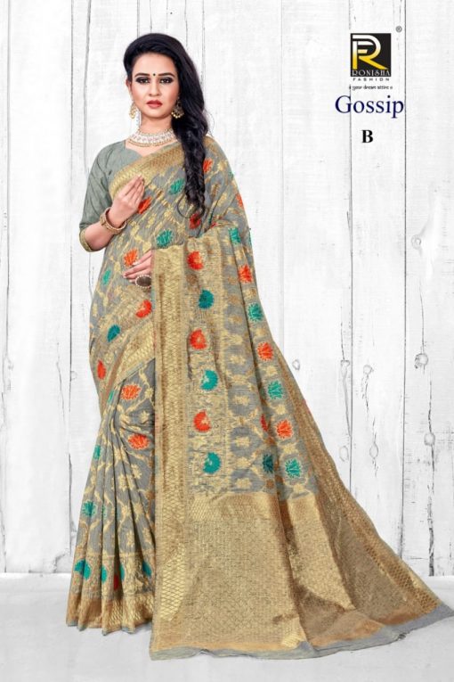 Ranjna Gossip Saree Sari Wholesale Catalog 6 Pcs 6 510x765 - Ranjna Gossip Saree Sari Wholesale Catalog 6 Pcs