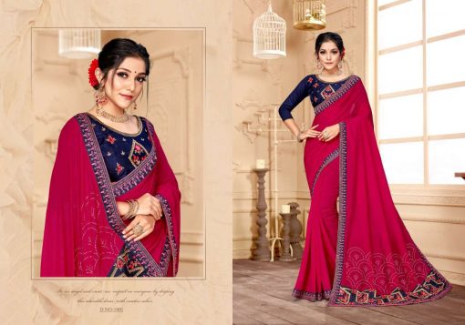 Ranjna Raisin Saree Sari Wholesale Catalog 8 Pcs 2 510x357 - Ranjna Raisin Saree Sari Wholesale Catalog 8 Pcs