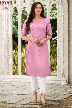 Rayan Tarasa by R Studio Kurti with Pant Wholesale Catalog 6 Pcs