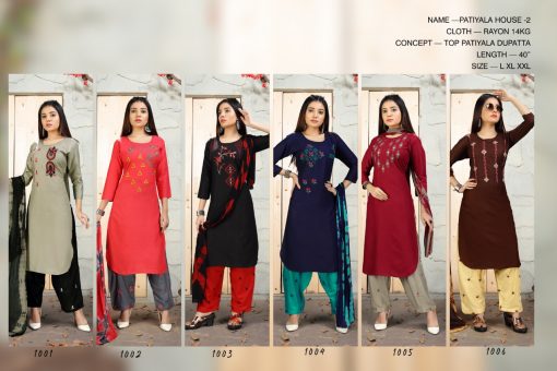 SS Patiyala House Vol 2 Kurti with Dupatta Bottom Wholesale Catalog 6 Pcs 6 510x340 - SS Patiyala House Vol 2 Kurti with Dupatta Bottom Wholesale Catalog 6 Pcs