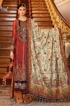 Shree Fabs Mbroidered Mariya B Vol 12 Salwar Suit Wholesale Catalog 6 Pcs