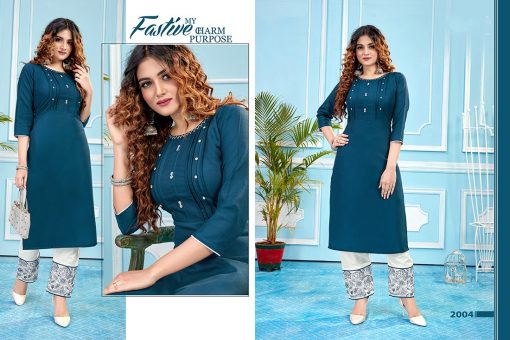 Tejaswee Livas Vol 2 Kurti with Pant Wholesale Catalog 6 Pcs 4 510x340 - Tejaswee Livas Vol 2 Kurti with Pant Wholesale Catalog 6 Pcs