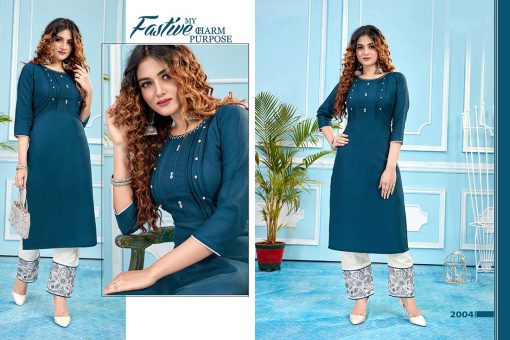 Tejaswee Livas Vol 2 Kurti with Pant Wholesale Catalog 6 Pcs 4 510x340 - Tejaswee Livas Vol 2 Kurti with Pant Wholesale Catalog 6 Pcs