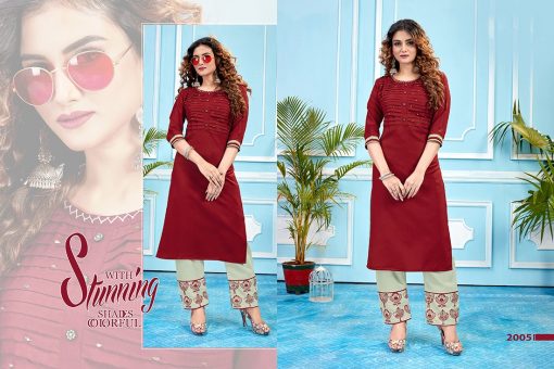 Tejaswee Livas Vol 2 Kurti with Pant Wholesale Catalog 6 Pcs 5 510x340 - Tejaswee Livas Vol 2 Kurti with Pant Wholesale Catalog 6 Pcs