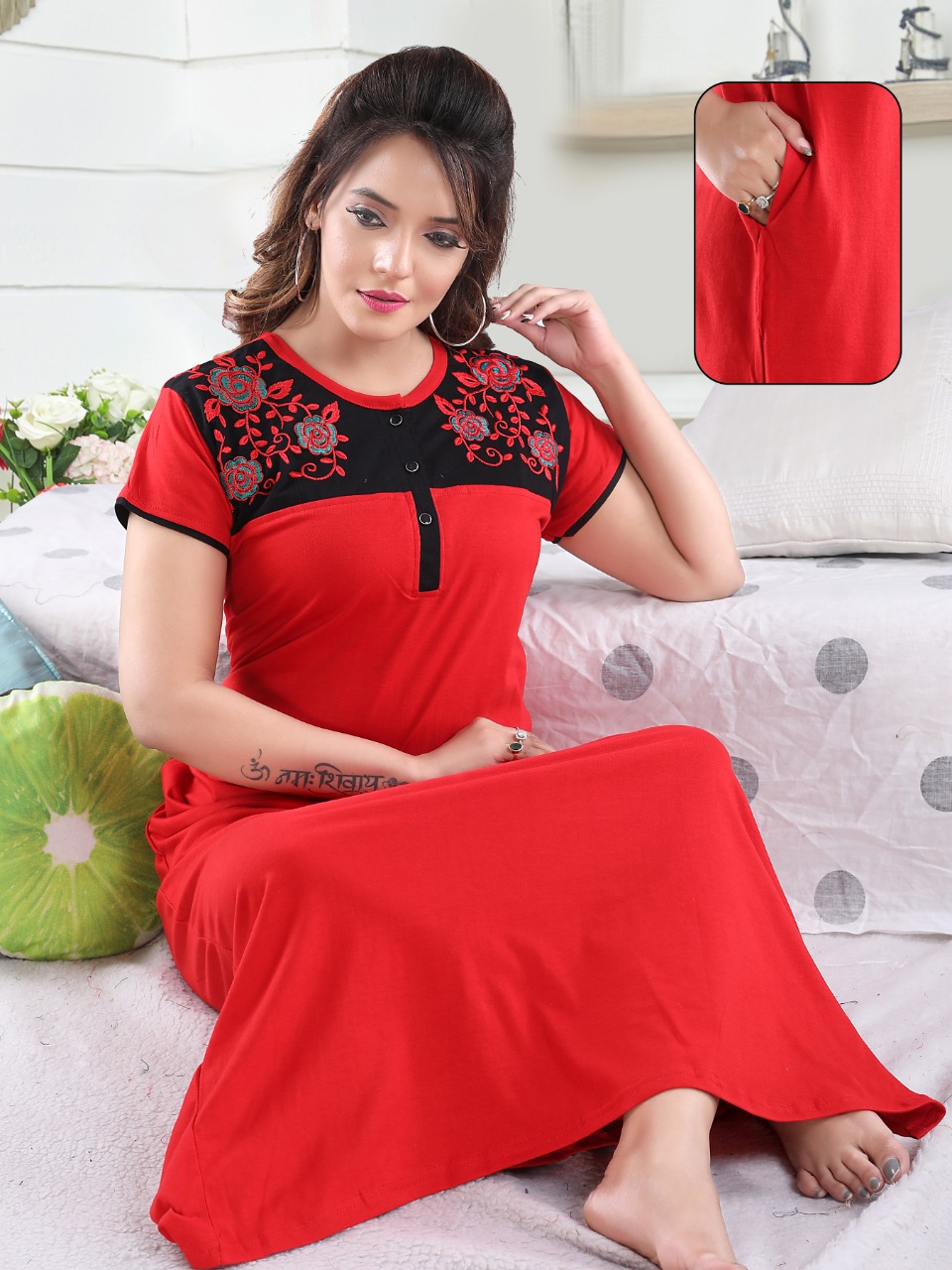 Night Gown Dropshipping Wholesale Supplier in India - RIOE Business Pvt Ltd