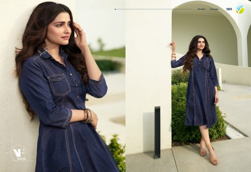 Vinay Tumbaa Denim Kurti Wholesale Catalog 8 Pcs 8 510x351 - Vinay Tumbaa Denim Kurti Wholesale Catalog 8 Pcs