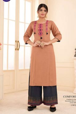 Vitara Floral Kurti with Palazzo Wholesale Catalog 7 Pcs