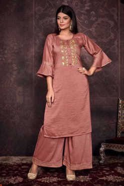 Vitara Rangriti Kurti with Palazzo Wholesale Catalog 5 Pcs