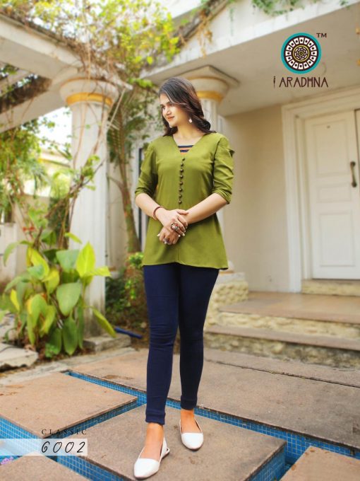 Aradhna Classic Vol 6 Tops Wholesale Catalog 10 Pcs 4 510x680 - Aradhna Classic Vol 6 Tops Wholesale Catalog 10 Pcs