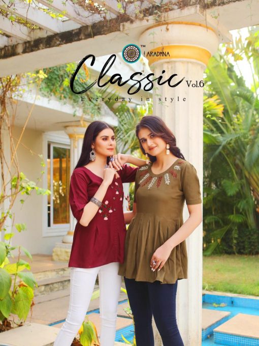 Aradhna Classic Vol 6 Tops Wholesale Catalog 10 Pcs 5 510x680 - Aradhna Classic Vol 6 Tops Wholesale Catalog 10 Pcs