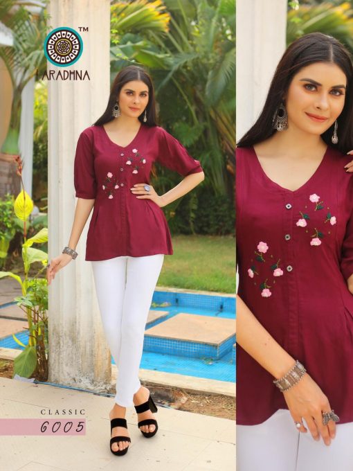 Aradhna Classic Vol 6 Tops Wholesale Catalog 10 Pcs 8 510x680 - Aradhna Classic Vol 6 Tops Wholesale Catalog 10 Pcs