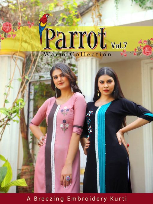 Aradhna Parrot Vol 7 Kurti Wholesale Catalog 11 Pcs 2 510x680 - Aradhna Parrot Vol 7 Kurti Wholesale Catalog 11 Pcs