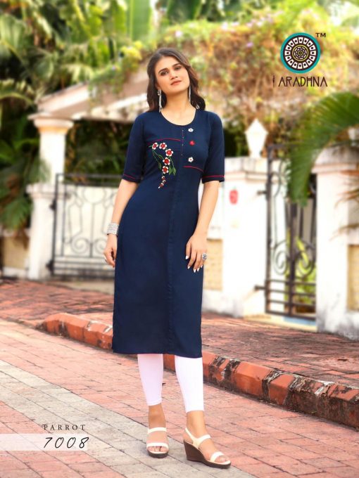 Aradhna Parrot Vol 7 Kurti Wholesale Catalog 11 Pcs 4 510x680 - Aradhna Parrot Vol 7 Kurti Wholesale Catalog 11 Pcs