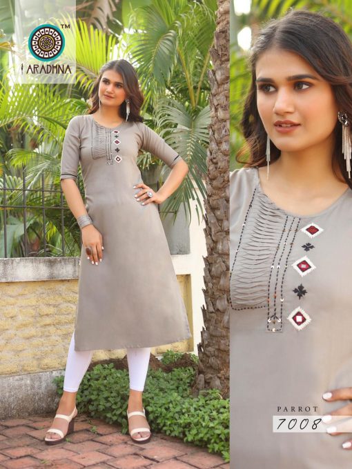 Aradhna Parrot Vol 7 Kurti Wholesale Catalog 11 Pcs 8 510x680 - Aradhna Parrot Vol 7 Kurti Wholesale Catalog 11 Pcs