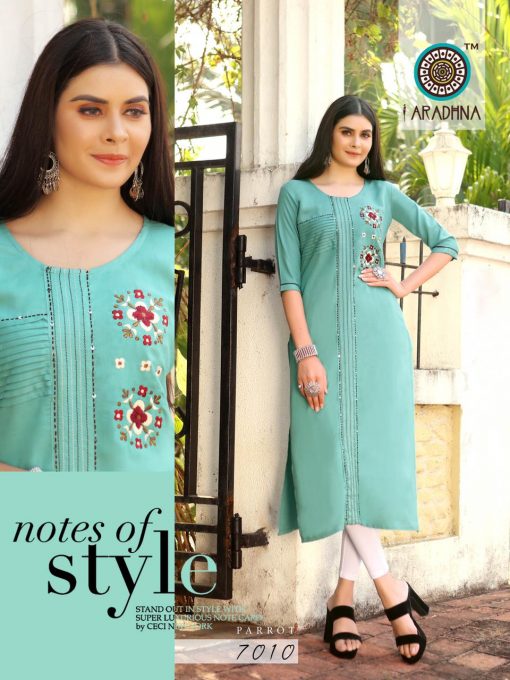 Aradhna Parrot Vol 7 Kurti Wholesale Catalog 11 Pcs 9 510x680 - Aradhna Parrot Vol 7 Kurti Wholesale Catalog 11 Pcs