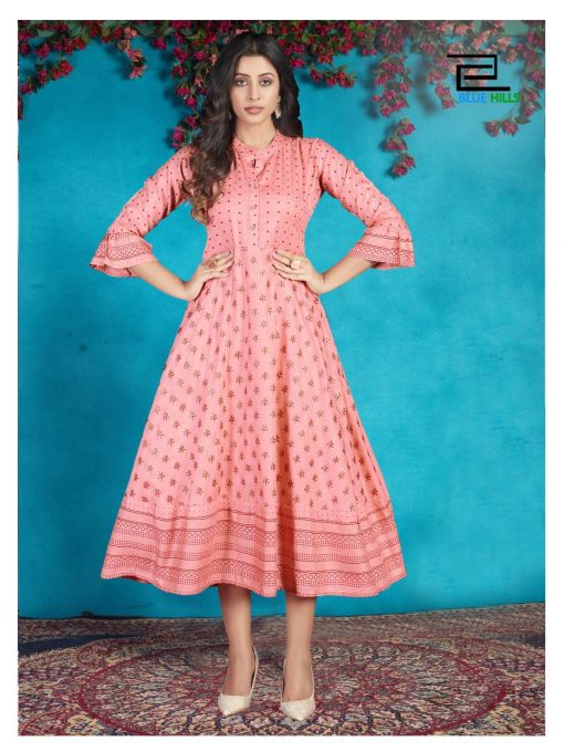 Blue Hills Classy Kurti Wholesale Catalog 5 Pcs 2 510x680 - Blue Hills Classy Kurti Wholesale Catalog 5 Pcs