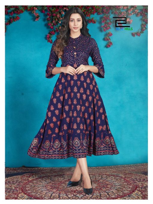 Blue Hills Classy Kurti Wholesale Catalog 5 Pcs 3 510x680 - Blue Hills Classy Kurti Wholesale Catalog 5 Pcs