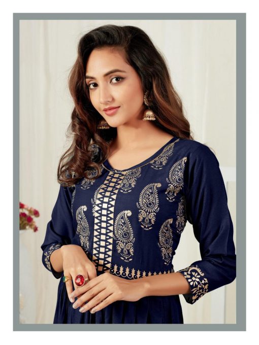 Blue Hills Gold Touch Kurti Wholesale Catalog 6 Pcs 7 510x680 - Blue Hills Gold Touch Kurti Wholesale Catalog 6 Pcs