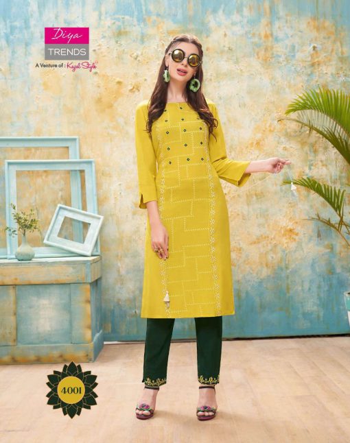 Diya Trends Forever Vol 4 by Kajal Style Kurti with Pant Wholesale Catalog 12 Pcs 2 510x646 - Diya Trends Forever Vol 4 by Kajal Style Kurti with Pant Wholesale Catalog 12 Pcs