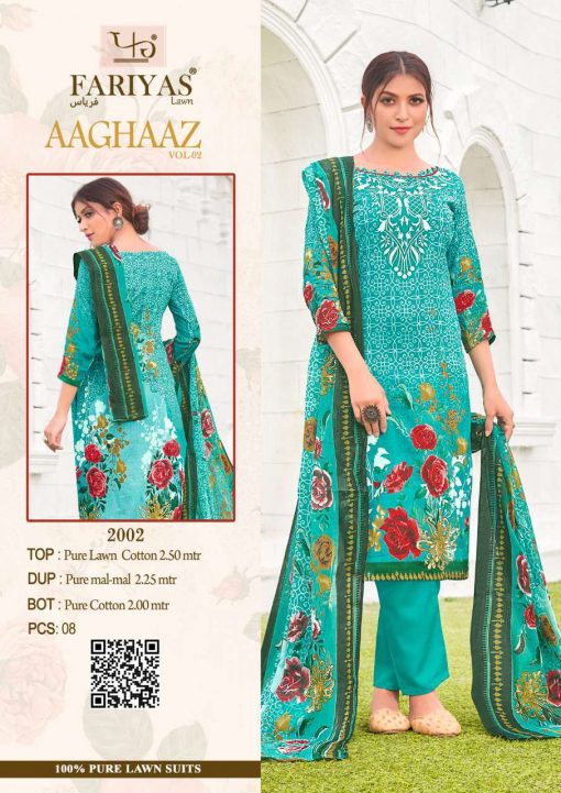 Fariyas Aaghaaz Vol 2 Salwar Suit Wholesale Catalog 8 Pcs 4 510x721 - Fariyas Aaghaaz Vol 2 Salwar Suit Wholesale Catalog 8 Pcs