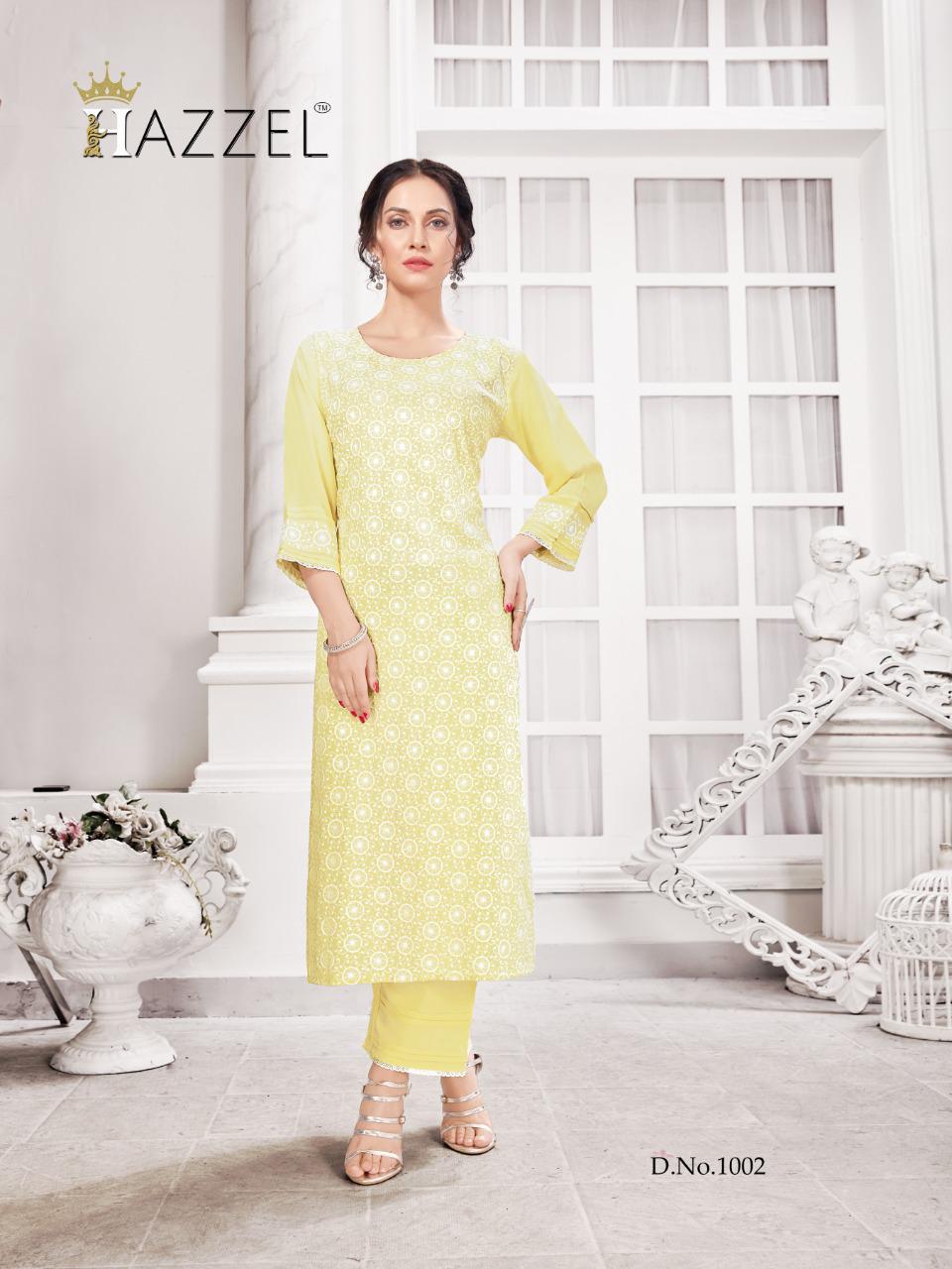 Lucknowi Chikankari Georgotte Kurta With Layered Bell Sleeves and Free  Inner - Etsy Israel