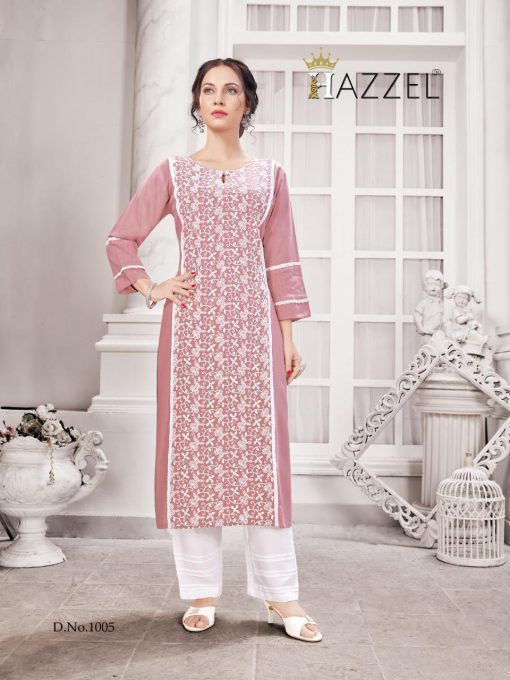 Hazzel Schiffli Lucknowi Kurti with Pant Wholesale Catalog 5 Pcs 6 510x680 - Hazzel Schiffli Lucknowi Kurti with Pant Wholesale Catalog 5 Pcs