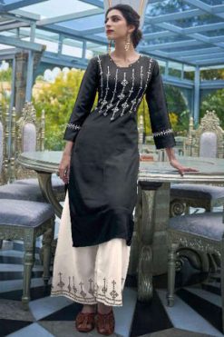 Kalki Elle Kurti with Palazzo Wholesale Catalog 6 Pcs