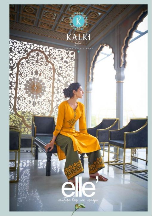 Kalki Elle Kurti with Palazzo Wholesale Catalog 6 Pcs 3 510x725 - Kalki Elle Kurti with Palazzo Wholesale Catalog 6 Pcs