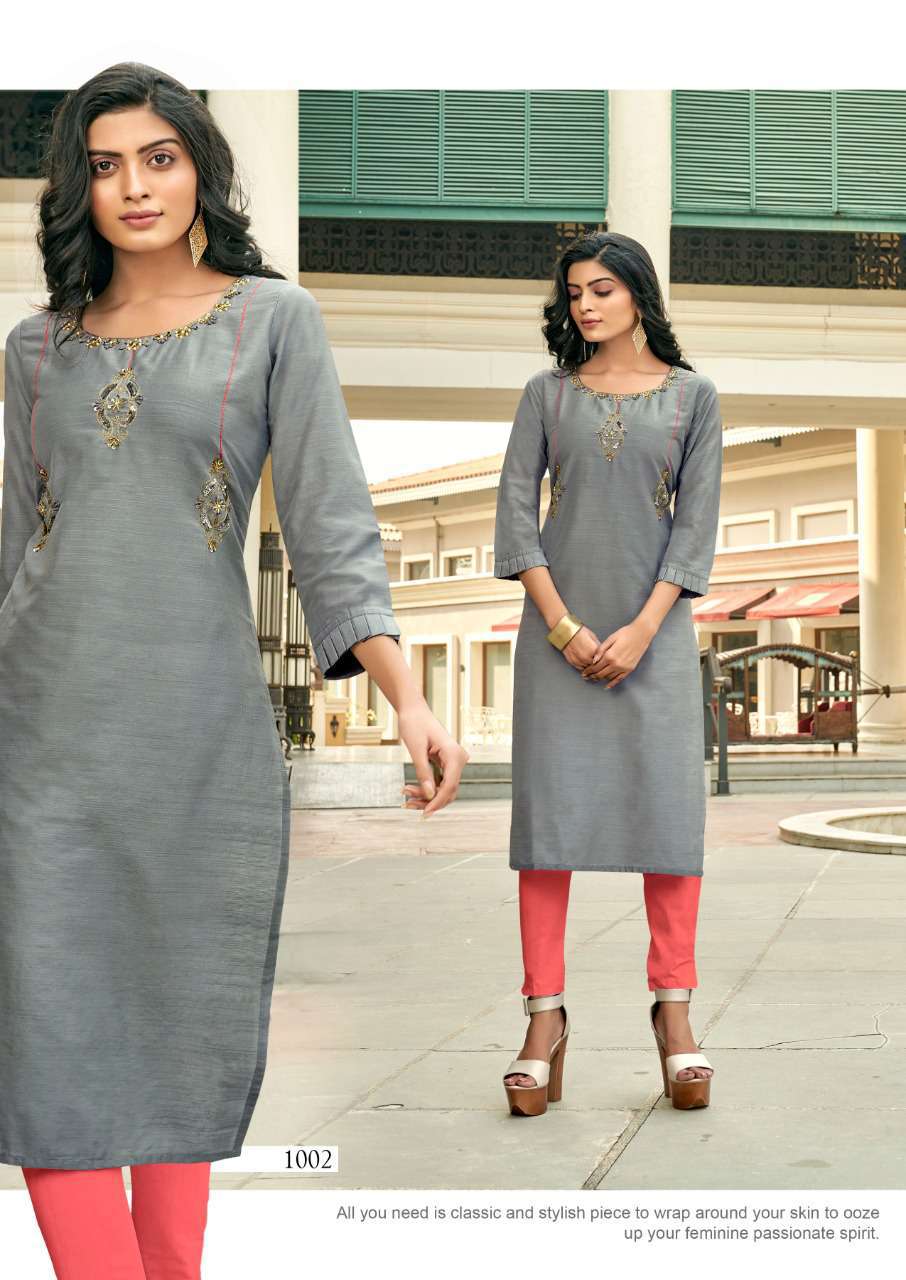 Grey Saree Wrap Dress | Fashion blouse design, Kurti designs party wear,  Kurta designs women