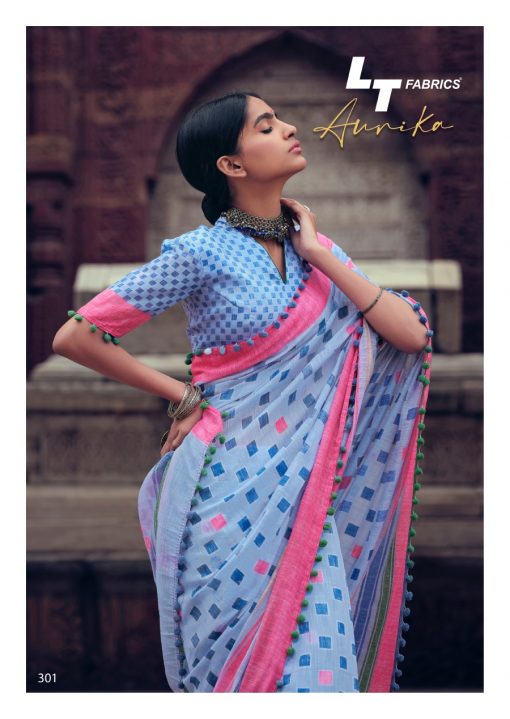 Lt Fabrics Aurika Saree Sari Wholesale Catalog 10 Pcs 1 510x719 - Lt Fabrics Aurika Saree Sari Wholesale Catalog 10 Pcs