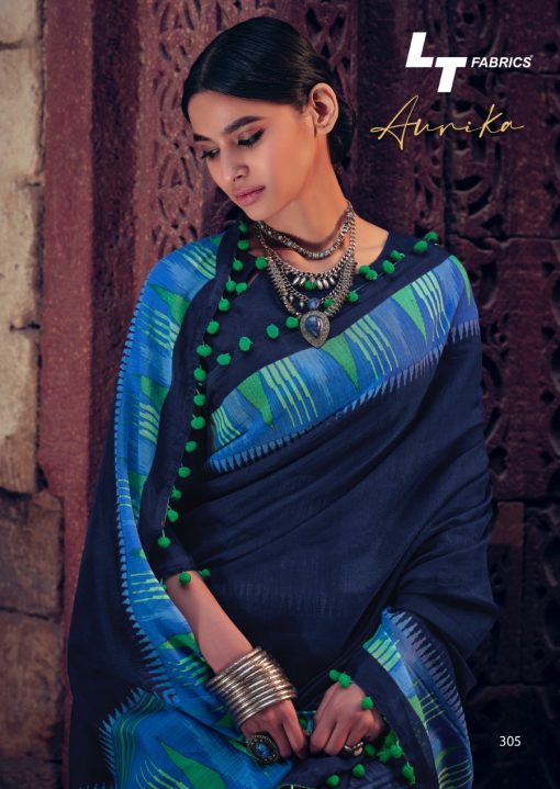 Lt Fabrics Aurika Saree Sari Wholesale Catalog 10 Pcs 12 510x719 - Lt Fabrics Aurika Saree Sari Wholesale Catalog 10 Pcs