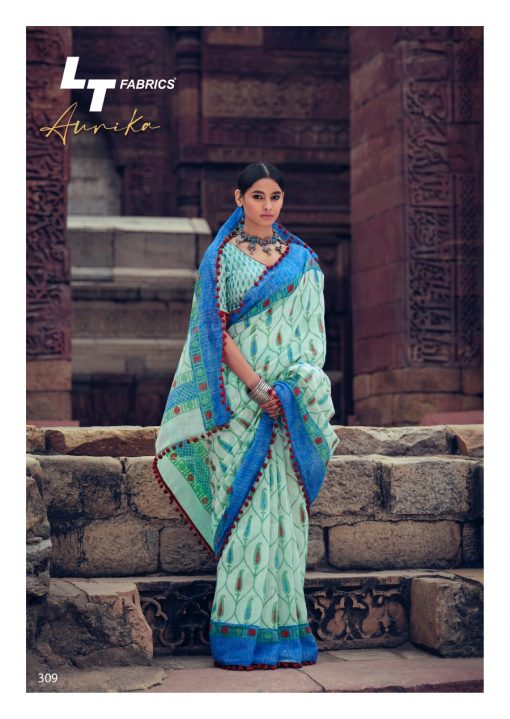 Lt Fabrics Aurika Saree Sari Wholesale Catalog 10 Pcs 16 510x719 - Lt Fabrics Aurika Saree Sari Wholesale Catalog 10 Pcs