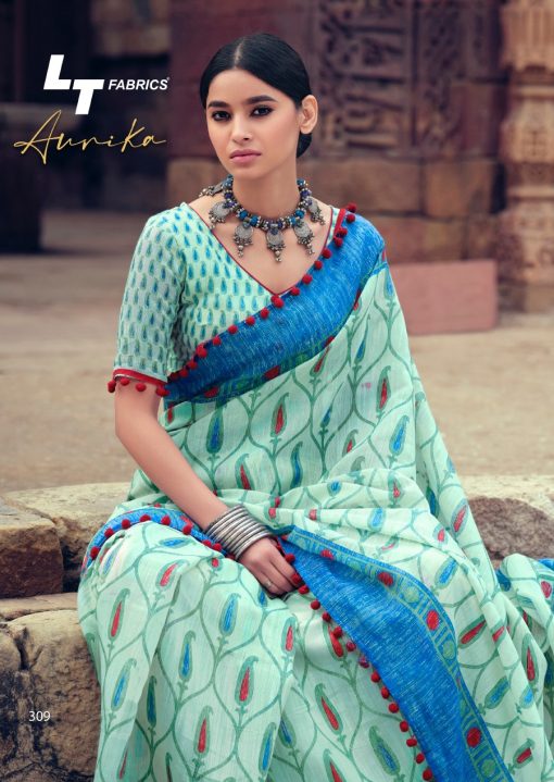 Lt Fabrics Aurika Saree Sari Wholesale Catalog 10 Pcs 17 510x719 - Lt Fabrics Aurika Saree Sari Wholesale Catalog 10 Pcs