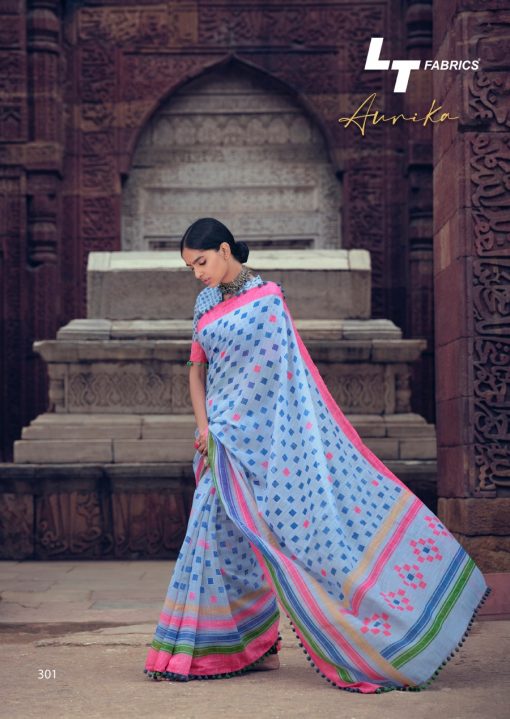 Lt Fabrics Aurika Saree Sari Wholesale Catalog 10 Pcs 3 510x719 - Lt Fabrics Aurika Saree Sari Wholesale Catalog 10 Pcs