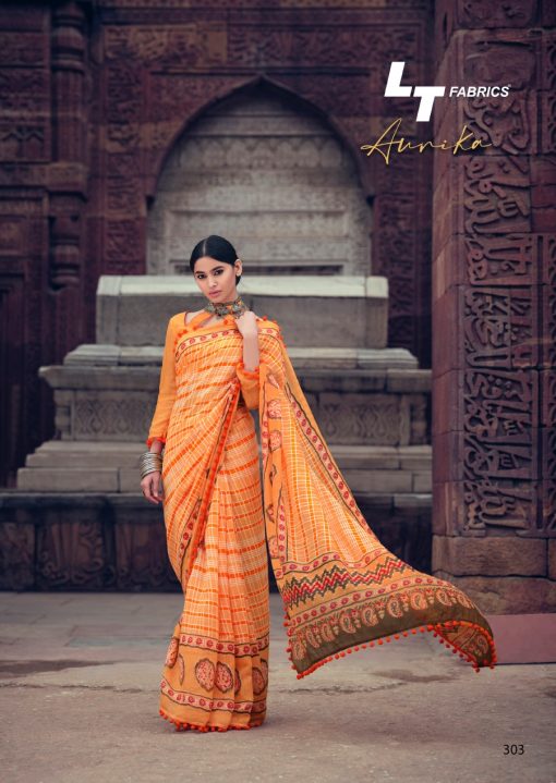 Lt Fabrics Aurika Saree Sari Wholesale Catalog 10 Pcs 6 510x719 - Lt Fabrics Aurika Saree Sari Wholesale Catalog 10 Pcs
